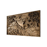Tharion Solid Wood Sculpted Wall Art Natural Oak - Timberustic Wall Art
