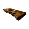 Tharven Rustic Live Edge Solid Wood Floating Bathroom Vanity with Integrated Sink Brown - Timberustic Floating Bathroom Vanity with Integrated Sink