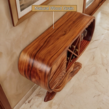 Theryn Handcrafted Solid Wood Bar Cabinet