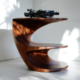 Theryn Handcrafted Solid Wood Record Player Stand