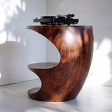 Theryn Handcrafted Solid Wood Record Player Stand