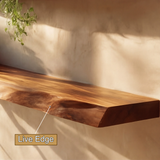 Theryn Live Edge Solid Wood Floating Shelf SPA401456 - Timberustic Floating Shelf