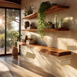 Theryn Live Edge Solid Wood Floating Shelf SPA401456 - Timberustic Floating Shelf