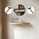 Theryn Solid Wood Sculpted Mushroom Floating Shelf SPA060362 - Timberustic Floating Shelf