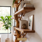 Thornhollow Handcrafted Solid Wood Tree Bookshelf