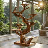 Thornvale Handcrafted Tree Branch Parrot Stand SPA389589 - Timberustic Tree Branch Parrot Stand