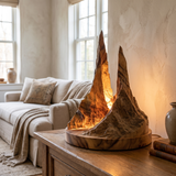 Thornvale Sculpted Mountain Table Lamp Brown - Timberustic Table Lamp