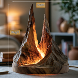 Thornvale Sculpted Mountain Table Lamp - Timberustic Table Lamp