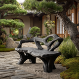 Thornvale Sculpted Solid Wood Outdoor Bench - Timberustic Bench
