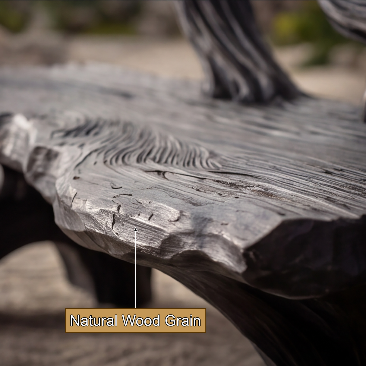 Thornvale Sculpted Solid Wood Outdoor Bench - Timberustic Bench