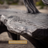 Thornvale Sculpted Solid Wood Outdoor Bench - Timberustic Bench