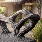 Thornvale Sculpted Solid Wood Outdoor Bench - Timberustic Bench