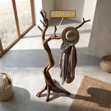 Thornvale Sculpted Solid Wood Tree Coat Rack - Timberustic Tree Coat Rack