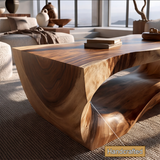 Thornveil Sculpted Solid Wood Coffee Table - Timberustic Coffee Table