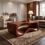 Thornveil Sculpted Solid Wood Coffee Table Mahogany - Timberustic Coffee Table