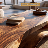 Thornveil Sculpted Solid Wood Coffee Table - Timberustic Coffee Table
