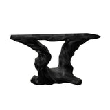 Thornveil Sculpted Solid Wood Console Table Black - Timberustic Console Table