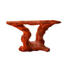Thornveil Sculpted Solid Wood Console Table Mahogany - Timberustic Console Table