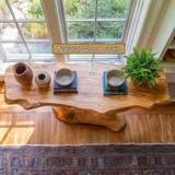 Thornveil Sculpted Solid Wood Console Table