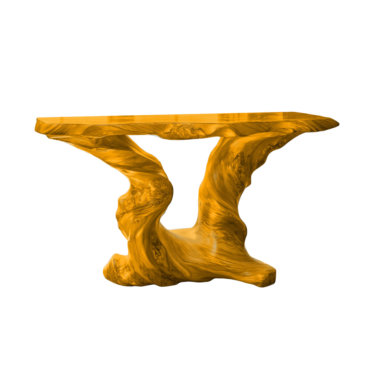 Thornveil Sculpted Solid Wood Console Table Teak - Timberustic Console Table