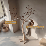 Thornveil Sculpted Solid Wood Tree Coat Rack - Timberustic Tree Coat Rack