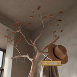 Thornveil Sculpted Solid Wood Tree Coat Rack - Timberustic Tree Coat Rack