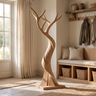 Thornwyn Handcrafted Sculpted Solid Wood Tree Coat Rack