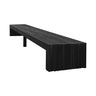 Tide Slat Solid Wood Outdoor Bench Black - Timberustic Bench