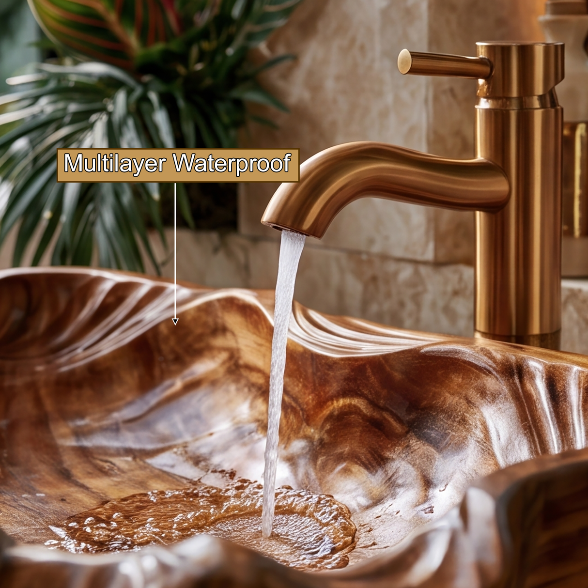 Tidecarve Handcrafted Solid Wood Vessel Sink - Timberustic Vessel Sinks