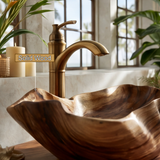 Tidegrove Handcrafted Solid Wood Vessel Sink - Timberustic Vessel Sinks