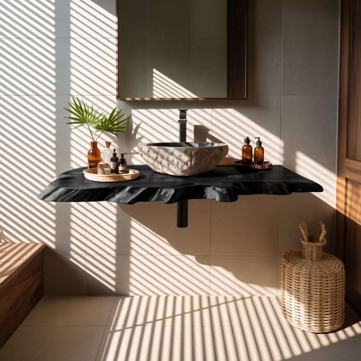 Tidewood Live Edge Floating Bathroom Vanity