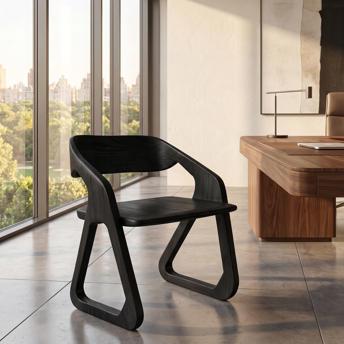 Arvelle Handcrafted Solid Wood Dining Chair Black - Timberustic Dining Chair