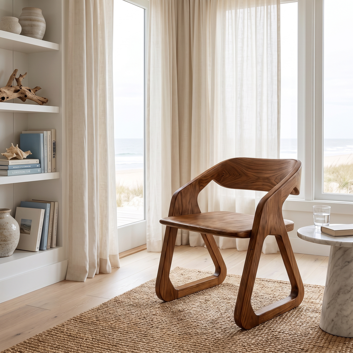 Arvelle Handcrafted Solid Wood Dining Chair Brown - Timberustic Dining Chair