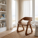 Arvelle Handcrafted Solid Wood Dining Chair Brown - Timberustic Dining Chair