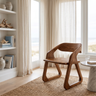 Arvelle Handcrafted Solid Wood Dining Chair Brown - Timberustic Dining Chair