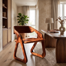 Arvelle Handcrafted Solid Wood Dining Chair Mahogany - Timberustic Dining Chair