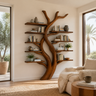 Ashenridge Handcrafted Solid Wood Tree Bookshelf Brown - Timberustic Tree Bookshelf