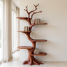 Ashgrove Handcrafted Solid Wood Tree Bookshelf Mahogany - Timberustic Tree Bookshelf