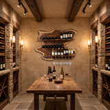 Ashgrove Live Edge Handcrafted Floating Wine Shelf SPA252672 Brown - Timberustic Floating Wine Shelf