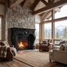 Aurelisse Handcrafted Solid Wood Fireplace Mantel Surround Black - Timberustic Fireplace Mantel Surround