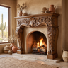 Aurelisse Handcrafted Solid Wood Fireplace Mantel Surround Brown - Timberustic Fireplace Mantel Surround