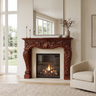 Aurelisse Handcrafted Solid Wood Fireplace Mantel Surround Mahogany - Timberustic Fireplace Mantel Surround