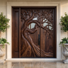 1/2 Deposit – Custom Aurelthorn Sculpted Oak Entry Door – 71 3/4"W × 98 1/4"H - Timberustic Door