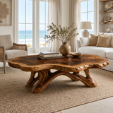 Aurevane Handcrafted Solid Wood Coffee Table Brown - Timberustic Coffee Table