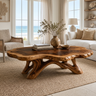 Aurevane Handcrafted Solid Wood Coffee Table Brown - Timberustic Coffee Table