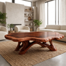 Aurevane Handcrafted Solid Wood Coffee Table Mahogany - Timberustic Coffee Table