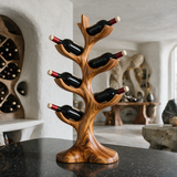 Aurevyn Sculpted Solid Wood Wine Rack - Timberustic Wine Rack