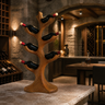 Aurevyn Sculpted Solid Wood Wine Rack Brown - Timberustic Wine Rack