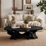 Averelle Handcrafted Solid Wood Coffee Table Black - Timberustic Coffee Table