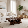 Averelle Handcrafted Solid Wood Coffee Table Dark Walnut - Timberustic Coffee Table